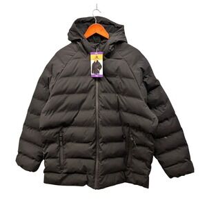 ZeroXposur Puffer Jacket Men's XXL Black Seamless Quilt Hooded NWT